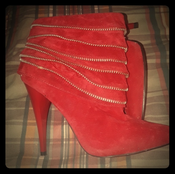 charlotte russe red boots